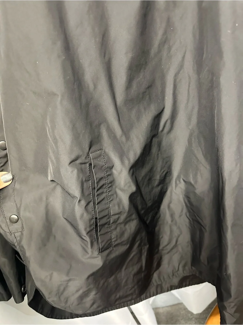 Zara men’s Black Hooded Windbreaker pullover jacket large